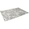 Gray & Off-White Floral Rectangular Outdoor Area Rug, 4ft. x 6ft.